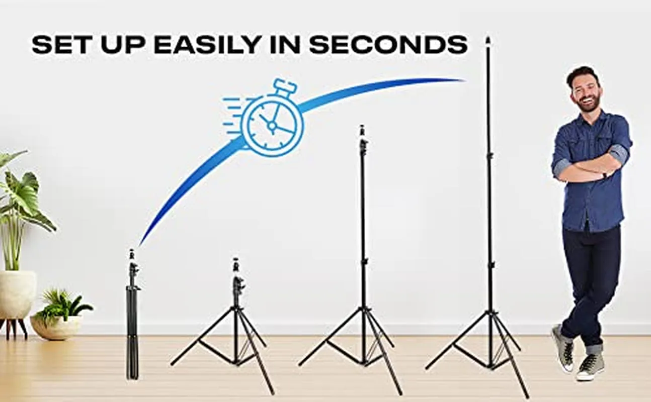 -Vr Tripod Stand, HTC Vive Base Station Compatible Sensor Stand and Base Station Mount for Vive Sensors or Oculus Rift Constellation (2 Stands)