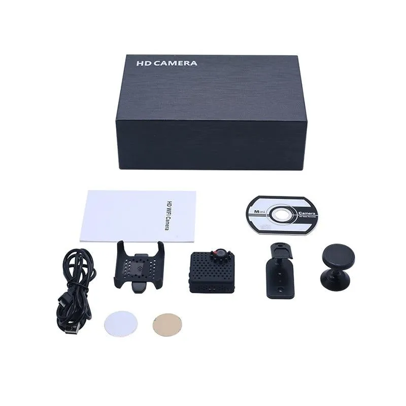 1080P Hd Wifi Mini Security Camera With Wide Angle Motion Detection Night Vision & Tf Card Support