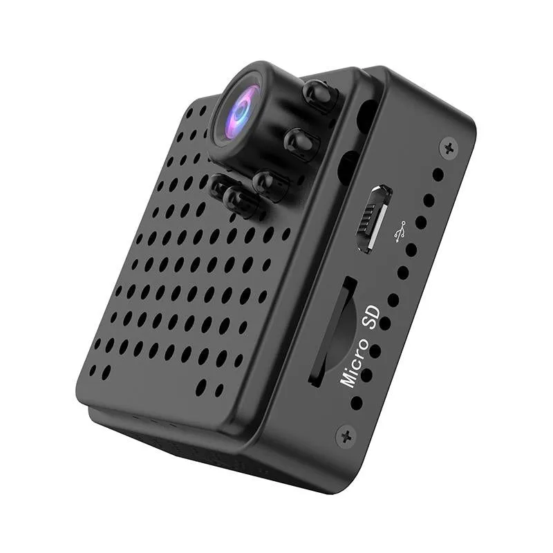 1080P Hd Wifi Mini Security Camera With Wide Angle Motion Detection Night Vision & Tf Card Support
