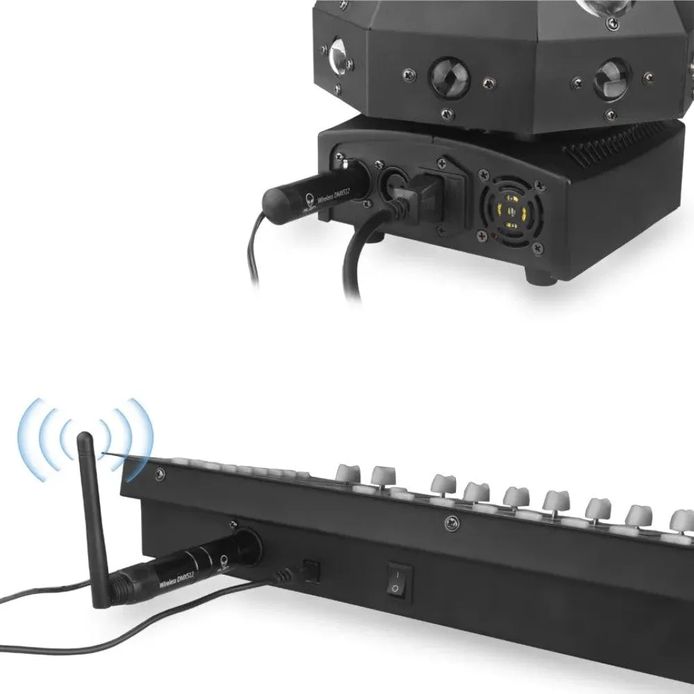 2.4g Ism Wireless Dmx 512 Dfi Controller Xlr Receiver Transmitter for Disco Dj Party Bar Stage Par Moving Head Laser Light