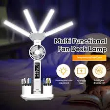 3 in 1 Multifunction LED Desk Lamp with Smart Digital Display and Wireless Charging