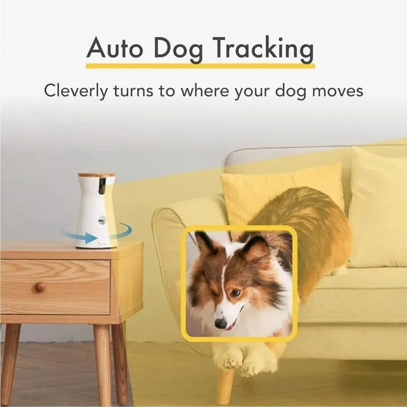 360° View HD Pet Camera with Treat Tossing and Barking Alerts - Perfect for Dog Monitoring
