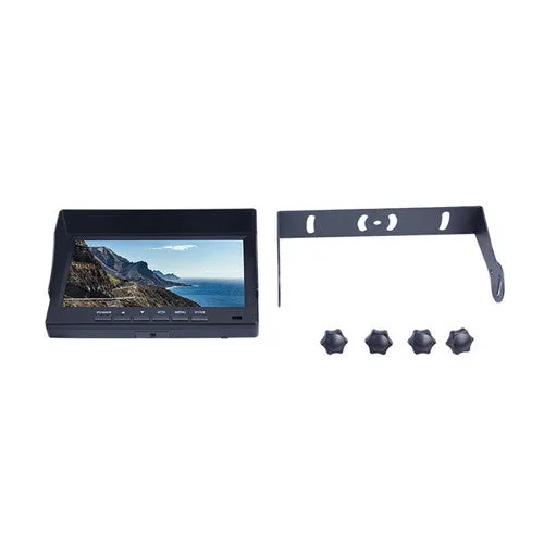 4-Channel Split 7" Screen Monitor | w/ 4 Reversing Camera Kit | For Truck Trailer Bus