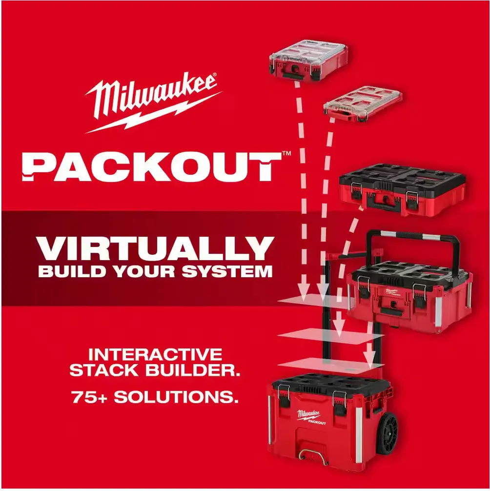 48-22-8451 Milwaukee PACKOUT Tool Box Customizable Foam Insert