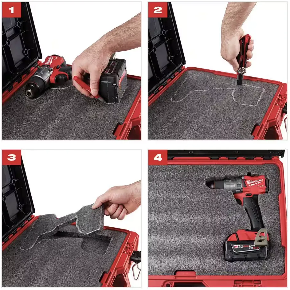 48-22-8451 Milwaukee PACKOUT Tool Box Customizable Foam Insert