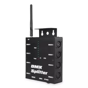 8 Way Wireless Dmx 512 3-pin Isolated Splitter Amplifier with Wireless Dmx Transceiver Receiver for Dj Disco Stage Lights