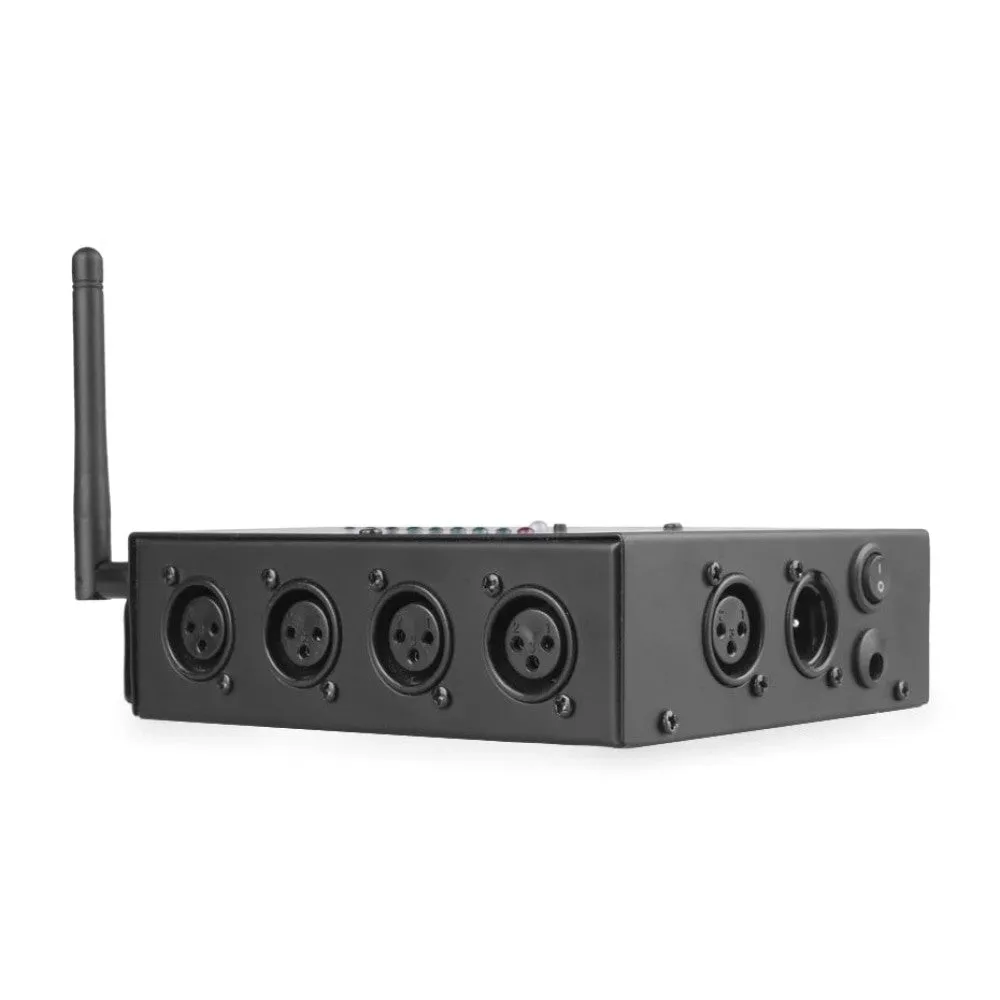 8 Way Wireless Dmx 512 3-pin Isolated Splitter Amplifier with Wireless Dmx Transceiver Receiver for Dj Disco Stage Lights