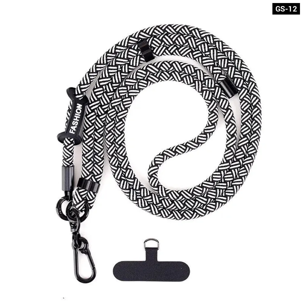 Adjustable Crossbody Phone Lanyard with Patch