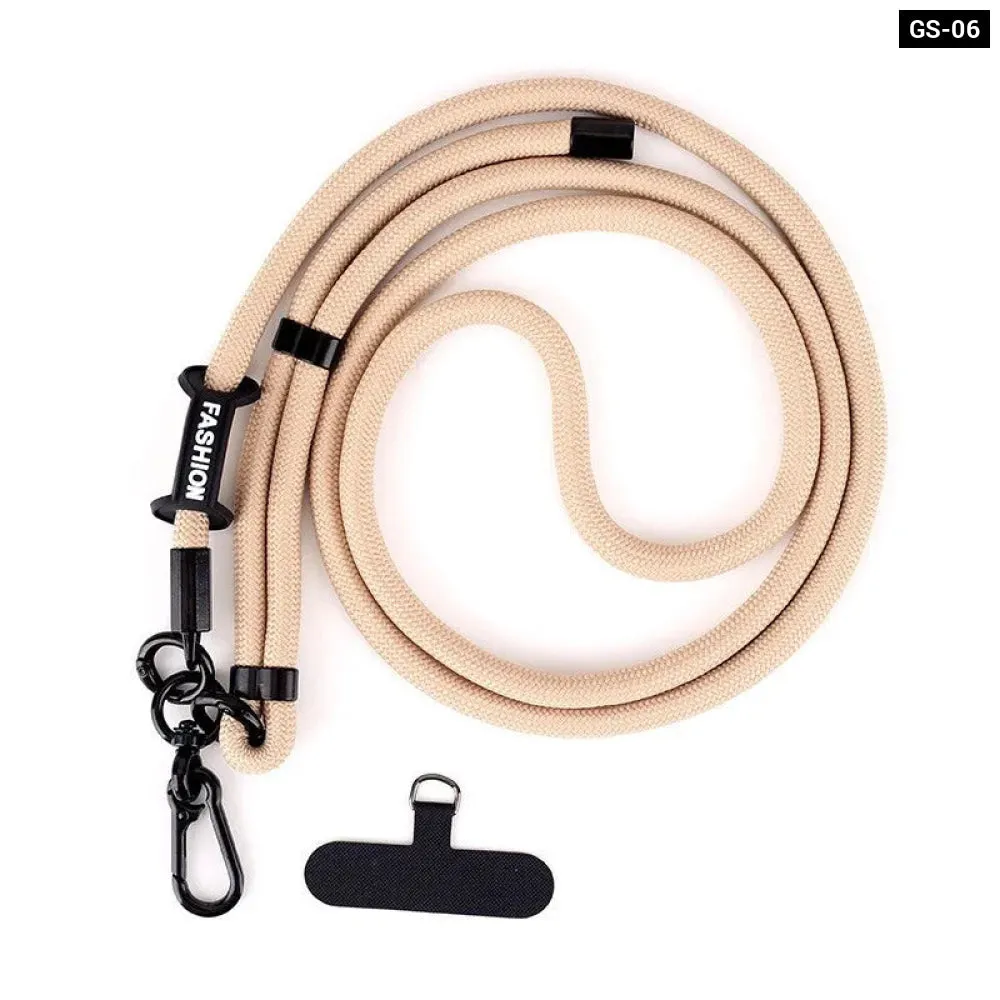 Adjustable Crossbody Phone Lanyard with Patch