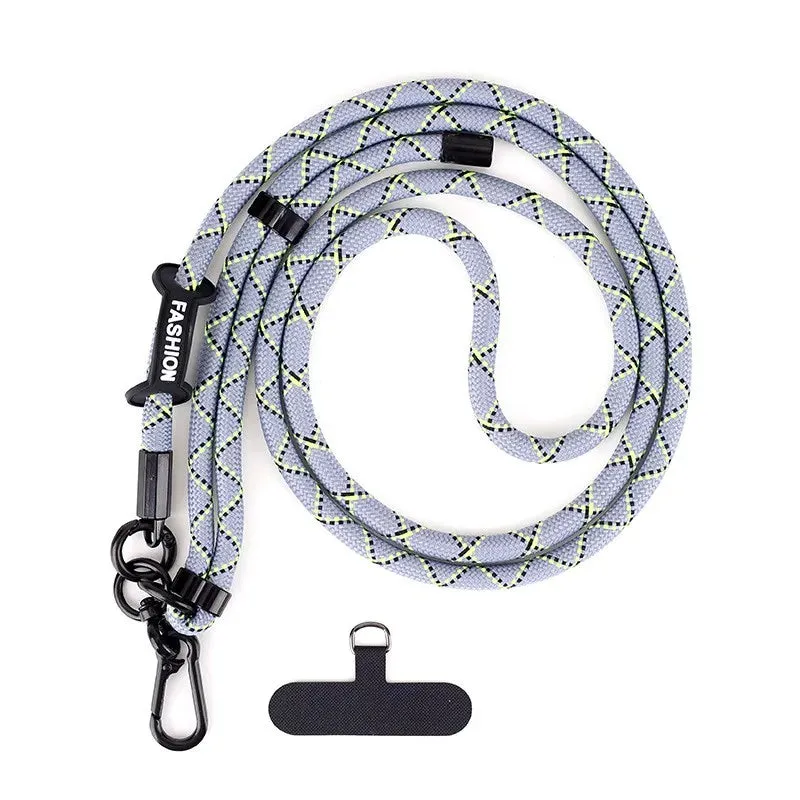 Adjustable Crossbody Phone Lanyard with Patch