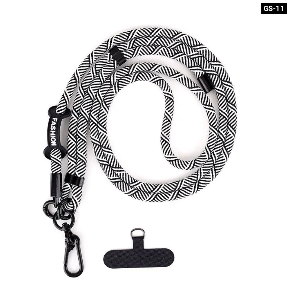 Adjustable Crossbody Phone Lanyard with Patch