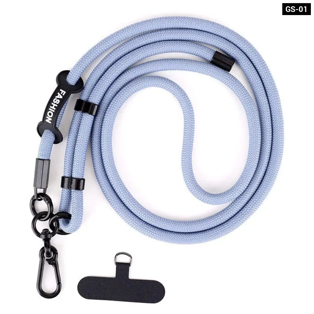 Adjustable Crossbody Phone Lanyard with Patch