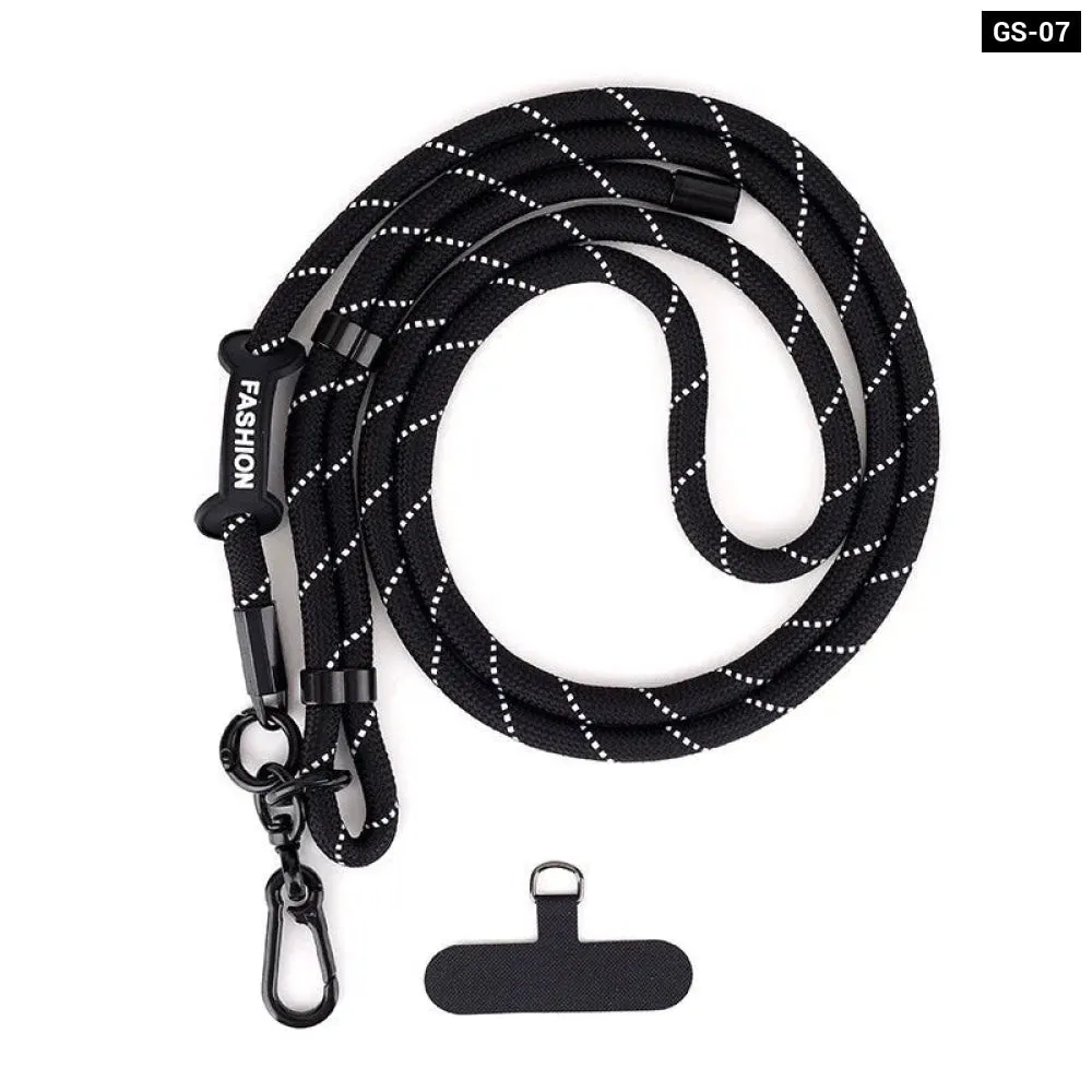 Adjustable Crossbody Phone Lanyard with Patch