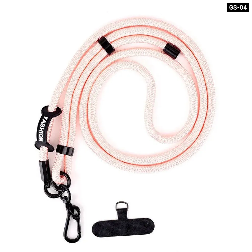 Adjustable Crossbody Phone Lanyard with Patch