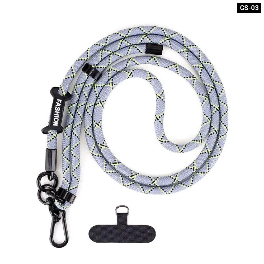 Adjustable Crossbody Phone Lanyard with Patch