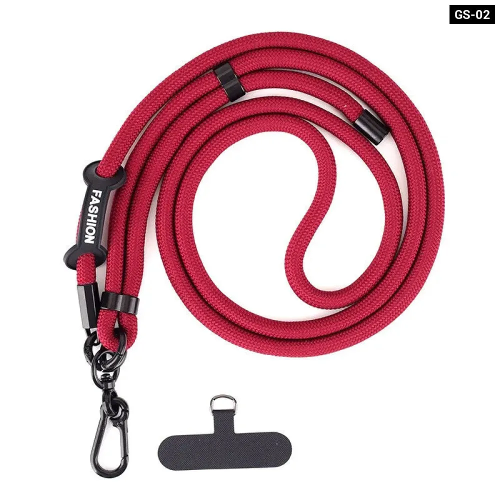 Adjustable Crossbody Phone Lanyard with Patch