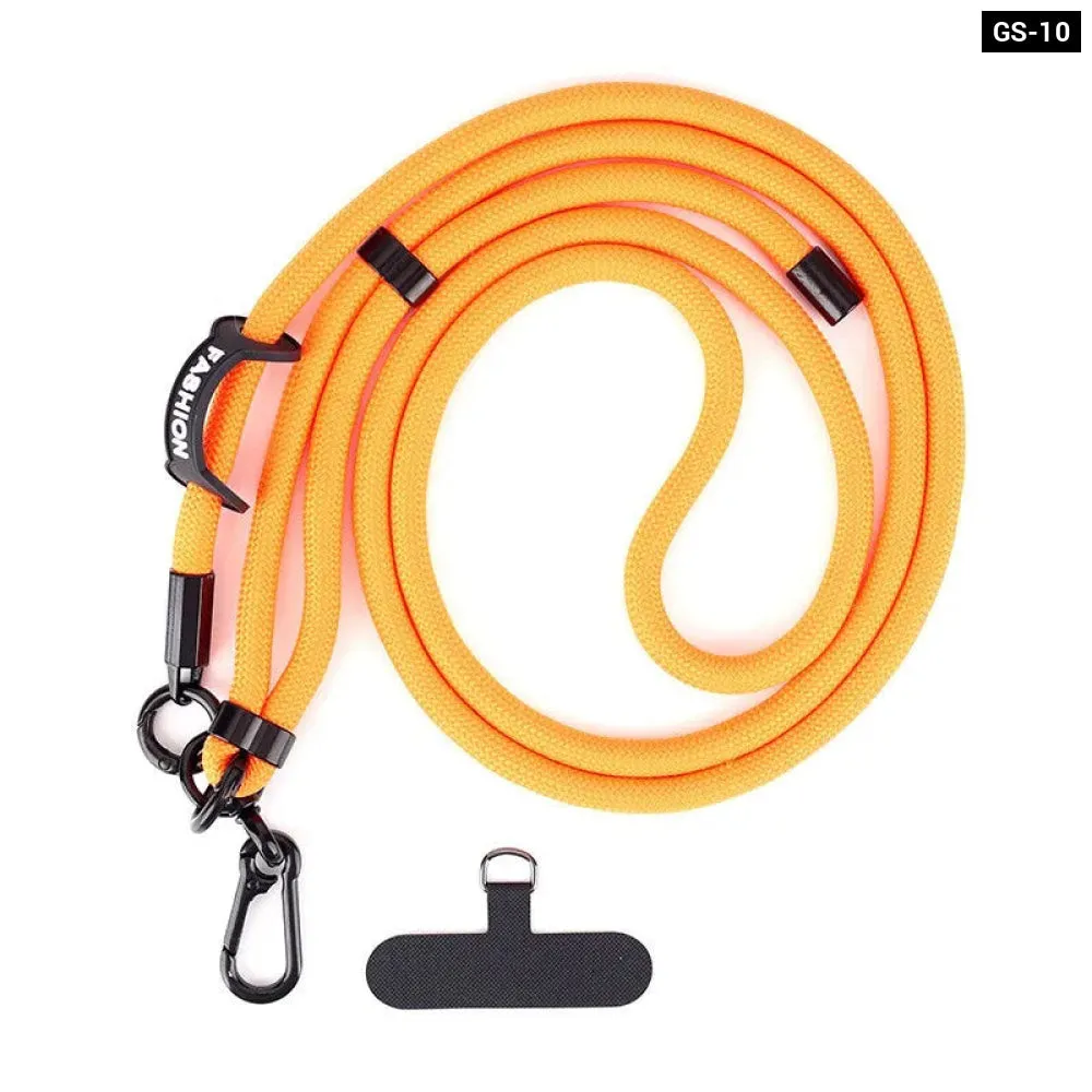 Adjustable Crossbody Phone Lanyard with Patch