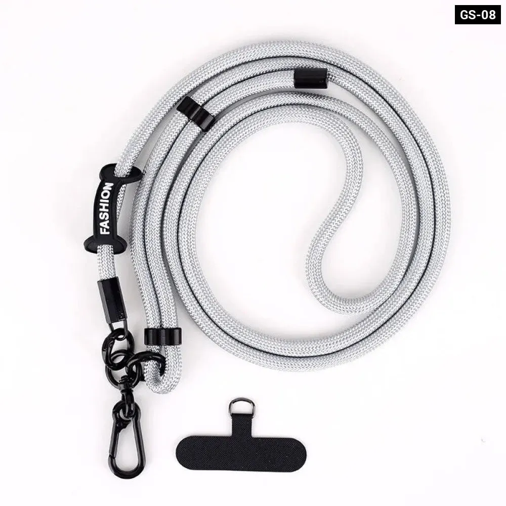 Adjustable Crossbody Phone Lanyard with Patch