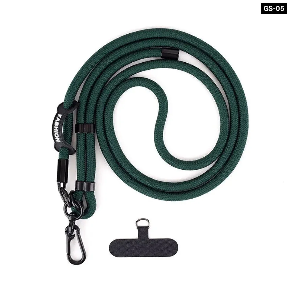 Adjustable Crossbody Phone Lanyard with Patch