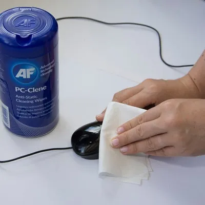 AF PC Clene Anti-Static PC Wipes, Tub of 100