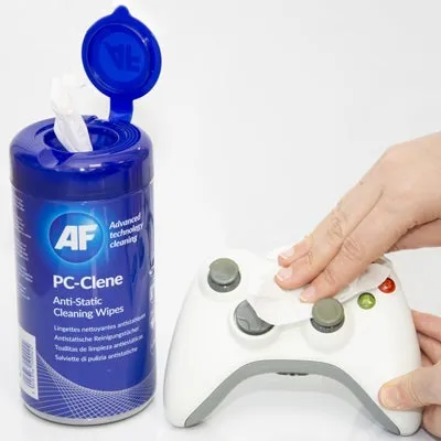 AF PC Clene Anti-Static PC Wipes, Tub of 100