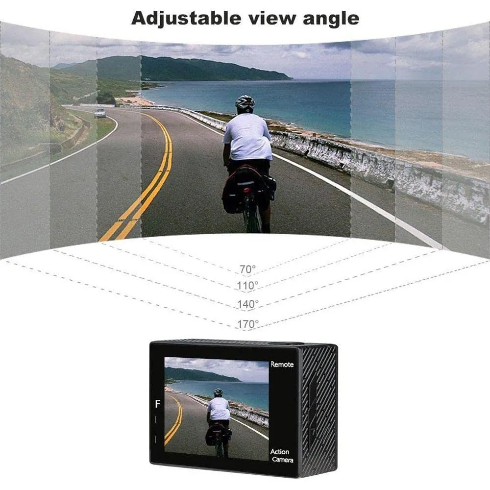 Akaso V50 Action Camera-Native 4K/30fps 20 MP with Wifi - Open Box