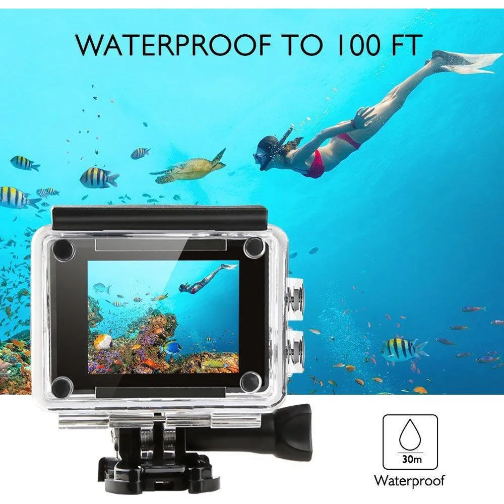 Akaso V50 Action Camera-Native 4K/30fps 20 MP with Wifi - Open Box