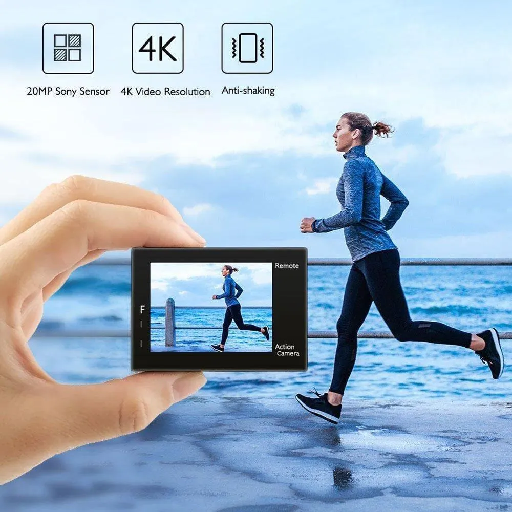 Akaso V50 Action Camera-Native 4K/30fps 20 MP with Wifi - Open Box