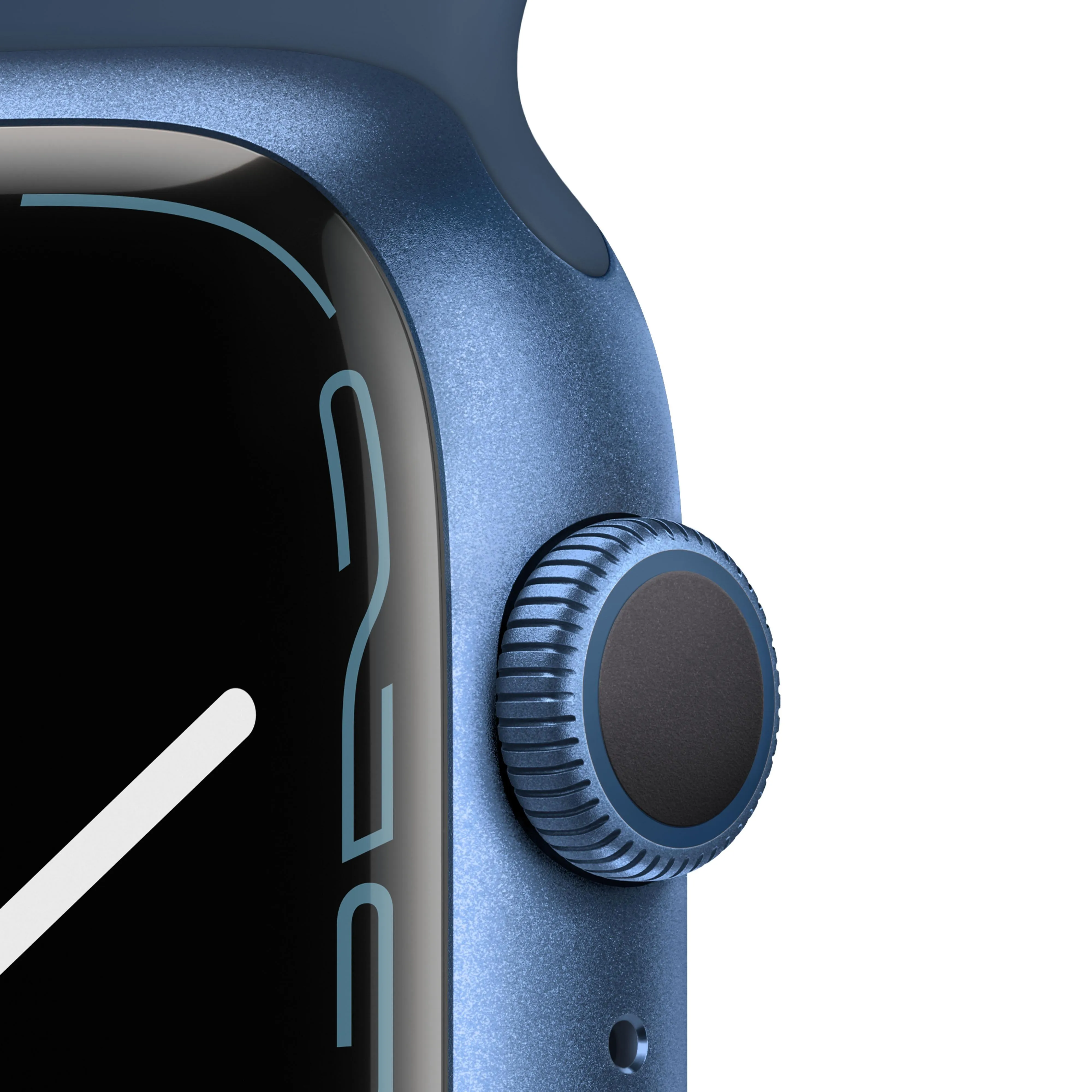 Apple Watch Series 7 GPS, 45mm Blue Aluminium Case with Abyss Blue Sport Band - Regular