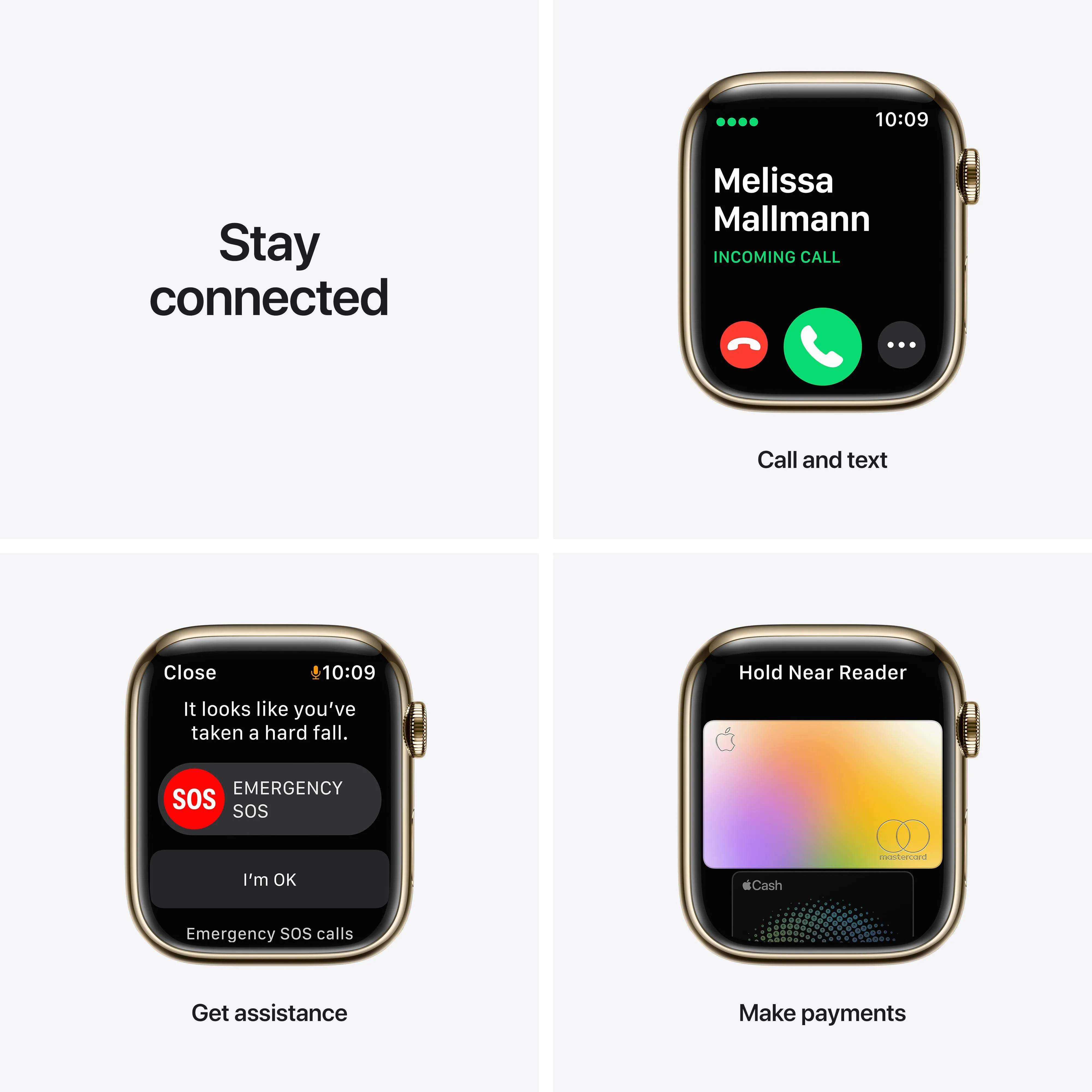 Apple Watch Series 7 GPS   Cellular, 45mm Gold Stainless Steel Case with Gold Milanese Loop