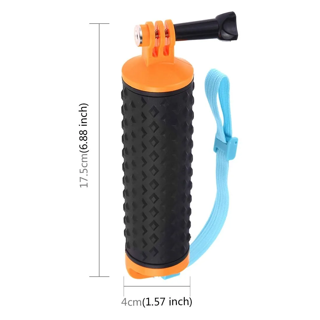 Buoyant Floating Handle Grip for Gopro and Action Cameras with Strap