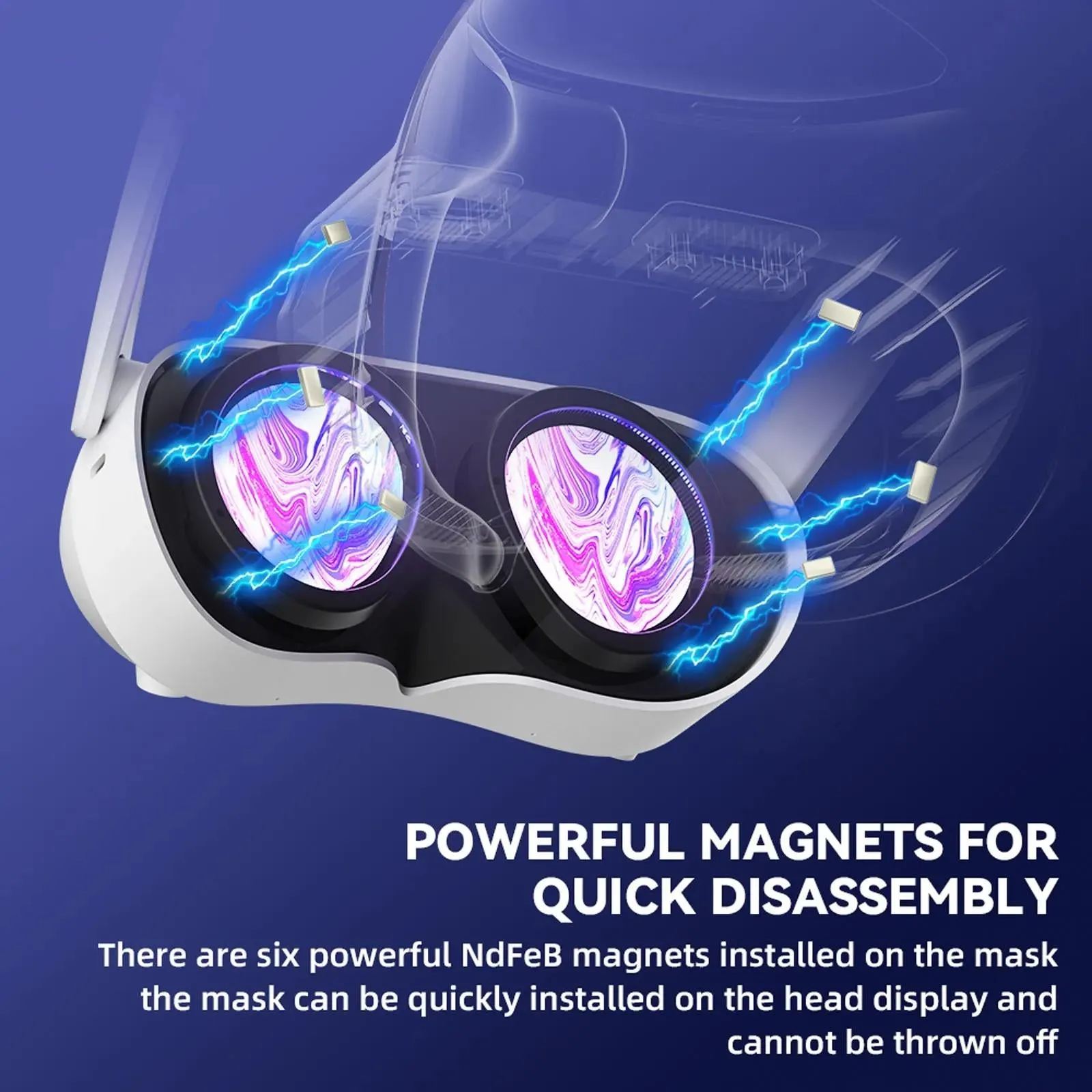 Comfortable Ice Silk Vr Face Cushion for Pico 4 Hibloks