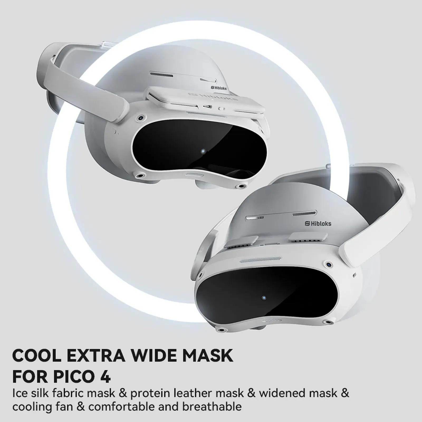 Comfortable Ice Silk Vr Face Cushion for Pico 4 Hibloks