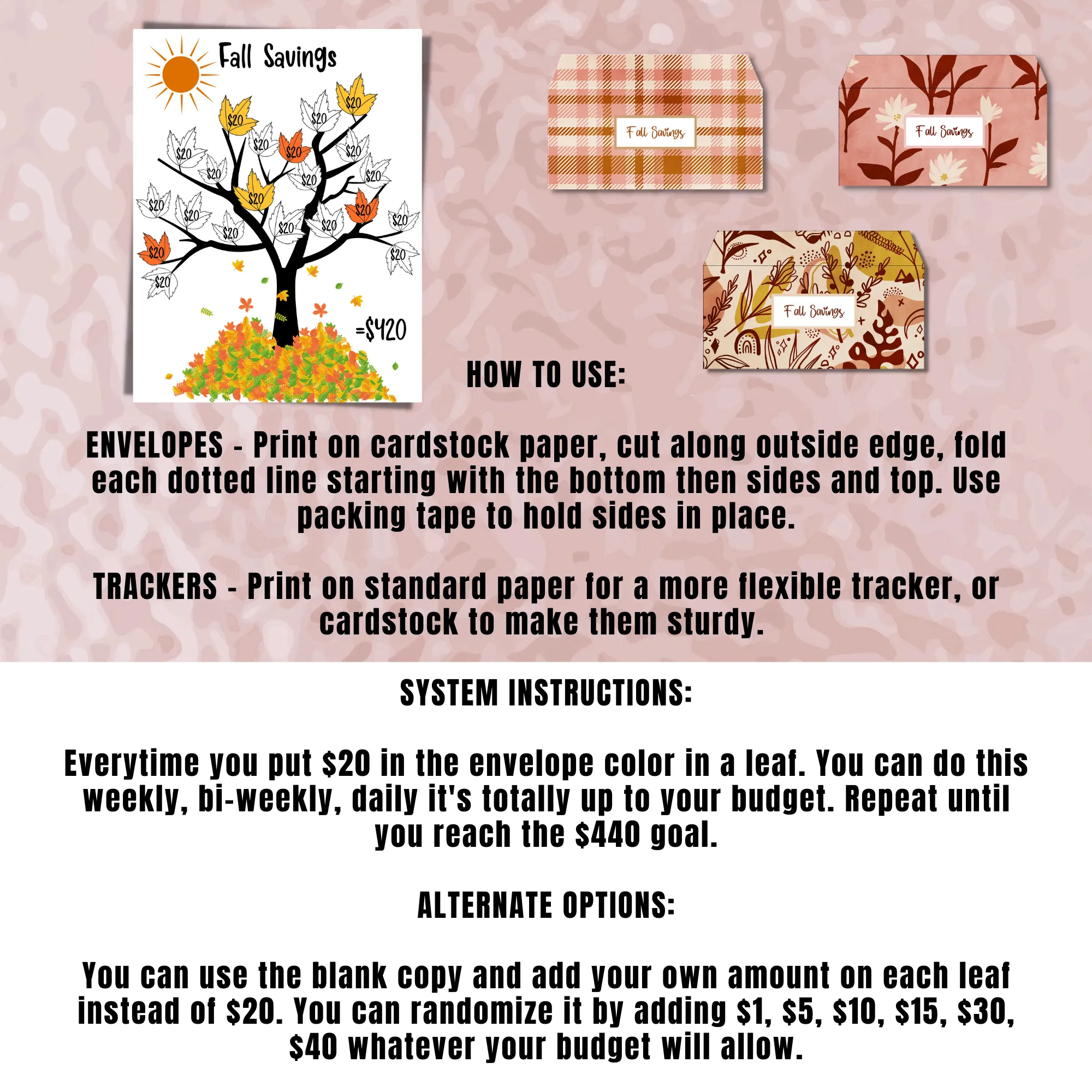 Fall Savings Challenge