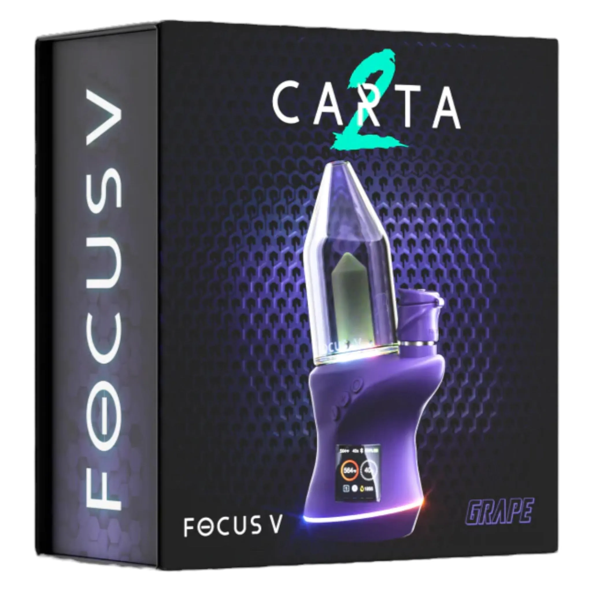 Focus V - CARTA 2 - Portable Dry Herb & Wax Oil Vaporizer - Grape Purple
