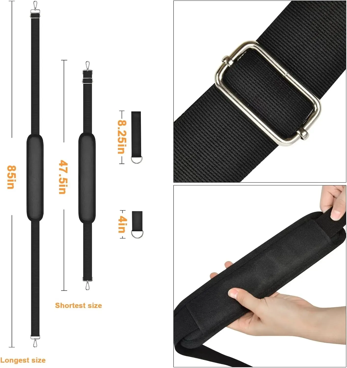 For Dewalt / Ego Power  / Worx / Lazyboi Universal Leaf Blower Shoulder Straps With Anti Slip Padding