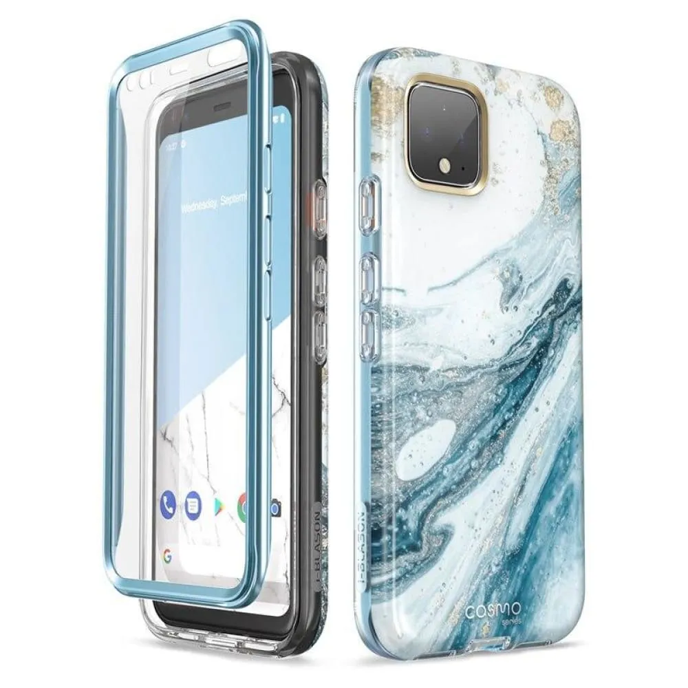 For Google Pixel 4 Xl Case with Built-in Screen Protector Cosmo Full Glitter