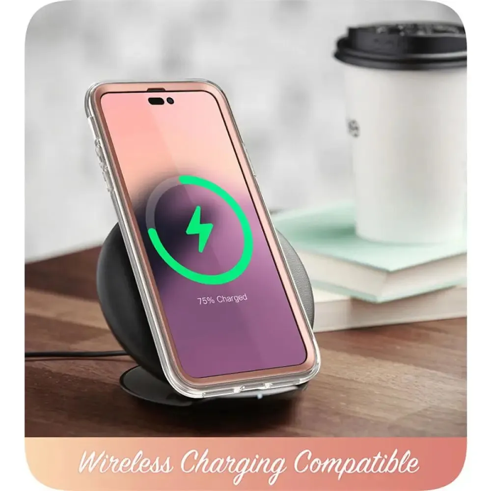 For Iphone 14 Pro Case 6.1 Inch Cosmo Full-body Glitter Marble Bumper Case with Built-in Screen Protector