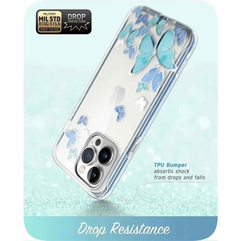 For Iphone 14 Pro Case 6.1 Inch Cosmo Full-body Glitter Marble Bumper Case with Built-in Screen Protector