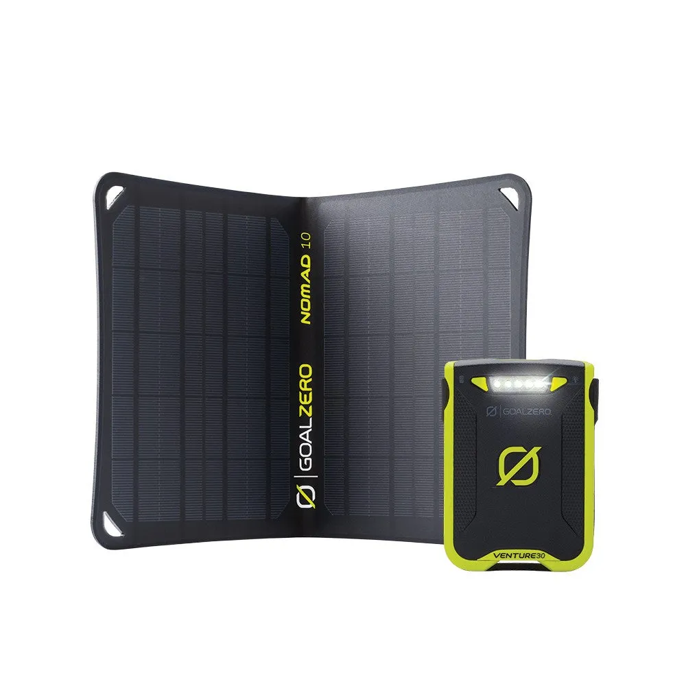 Goal Zero Nomad 10   Venture 30 Solar Kit