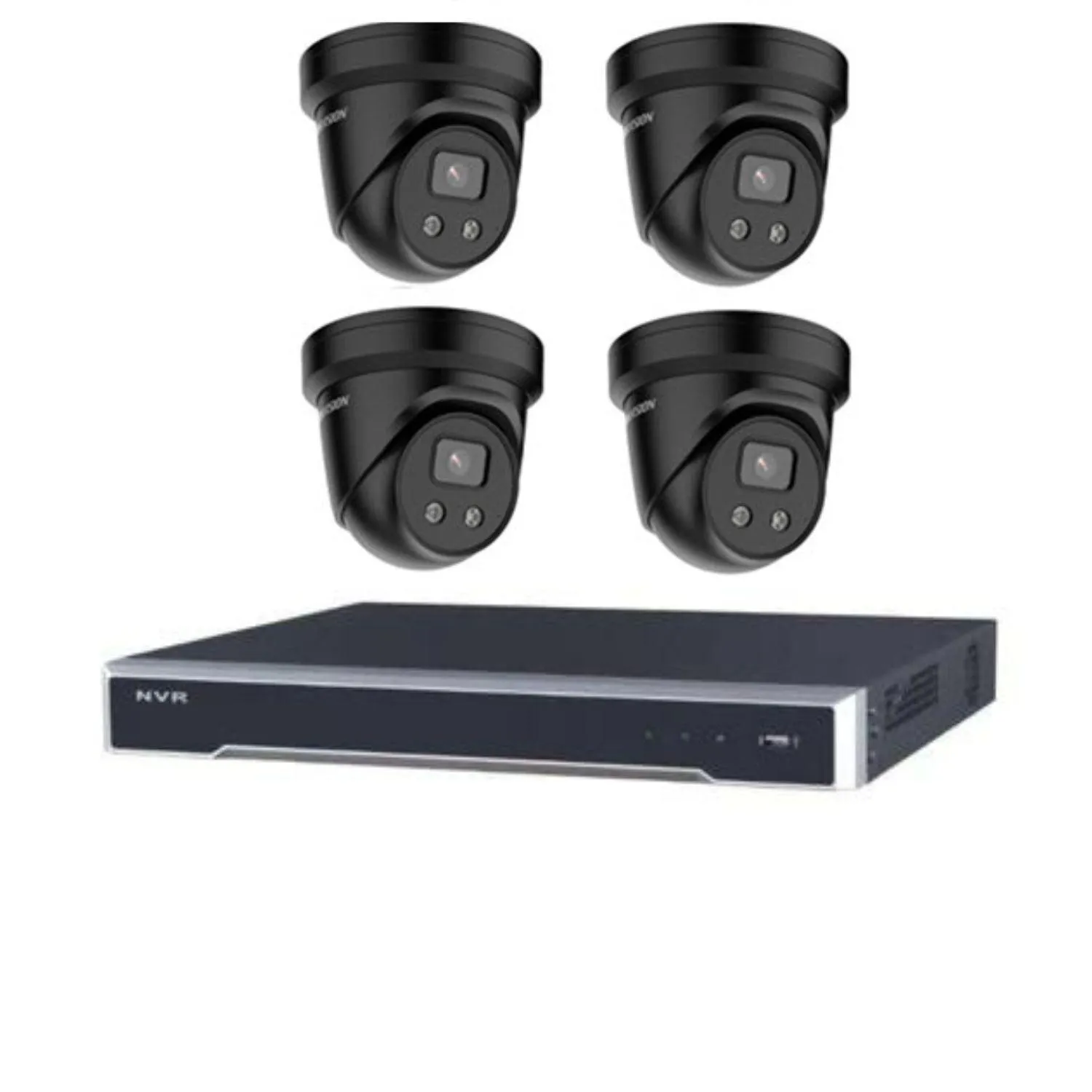 Hikvision CCTV Kit, AcuSense, 4 x 6MP Turret, 8CH NVR with 4TB HDD