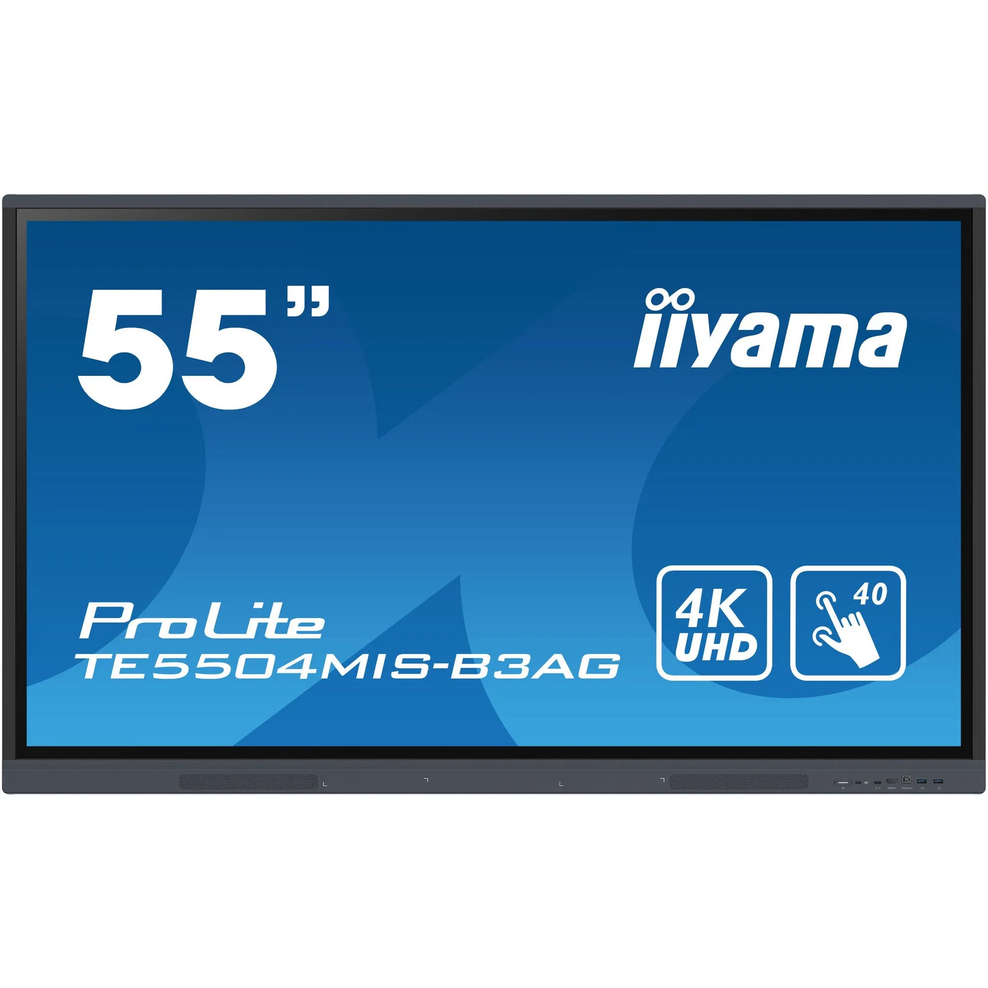 Iiyama ProLite TE5504MIS-B3AG 55’’ Interactive  4K UHD LCD Touchscreen with Integrated Whiteboard Software