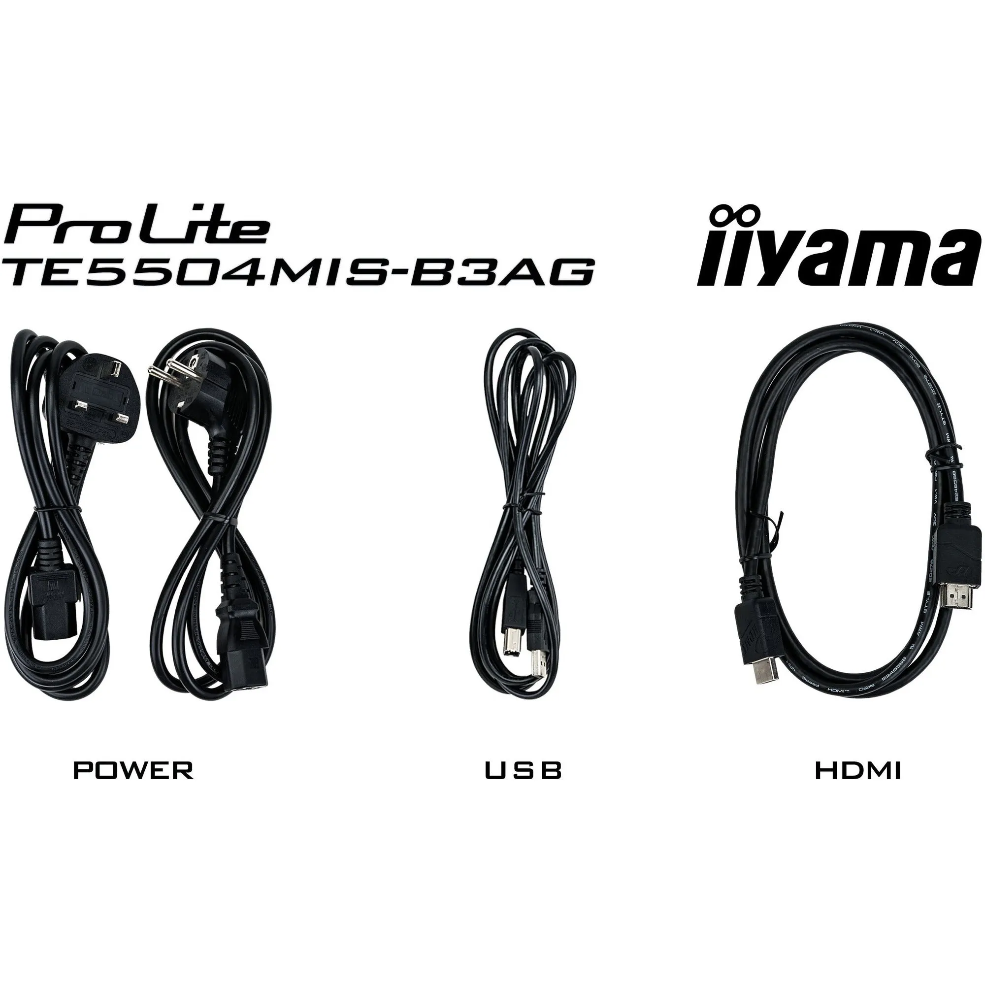 Iiyama ProLite TE5504MIS-B3AG 55’’ Interactive  4K UHD LCD Touchscreen with Integrated Whiteboard Software