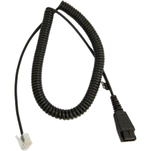 JABRA QUICK DISCONNECT TO MODULAR (RJ) COILED BOTTOM CORD 8800-01-89