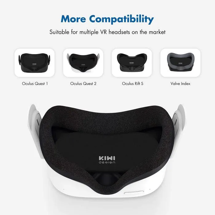 KIWI Design Lens Protector For VR Headset (Black) (KW-Q2-4-US)