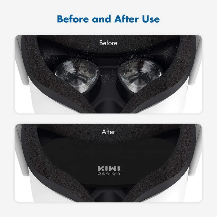 KIWI Design Lens Protector For VR Headset (Black) (KW-Q2-4-US)