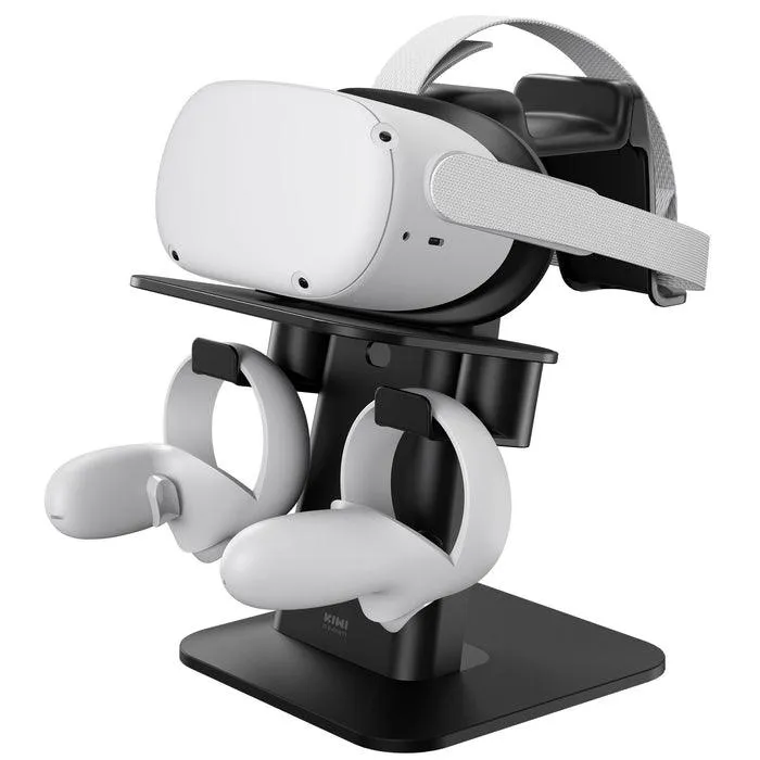 KIWI Design VR Stand Compatible With Oculus Quest 1 & 2 (Black) (KW-S2-1-BK-US)