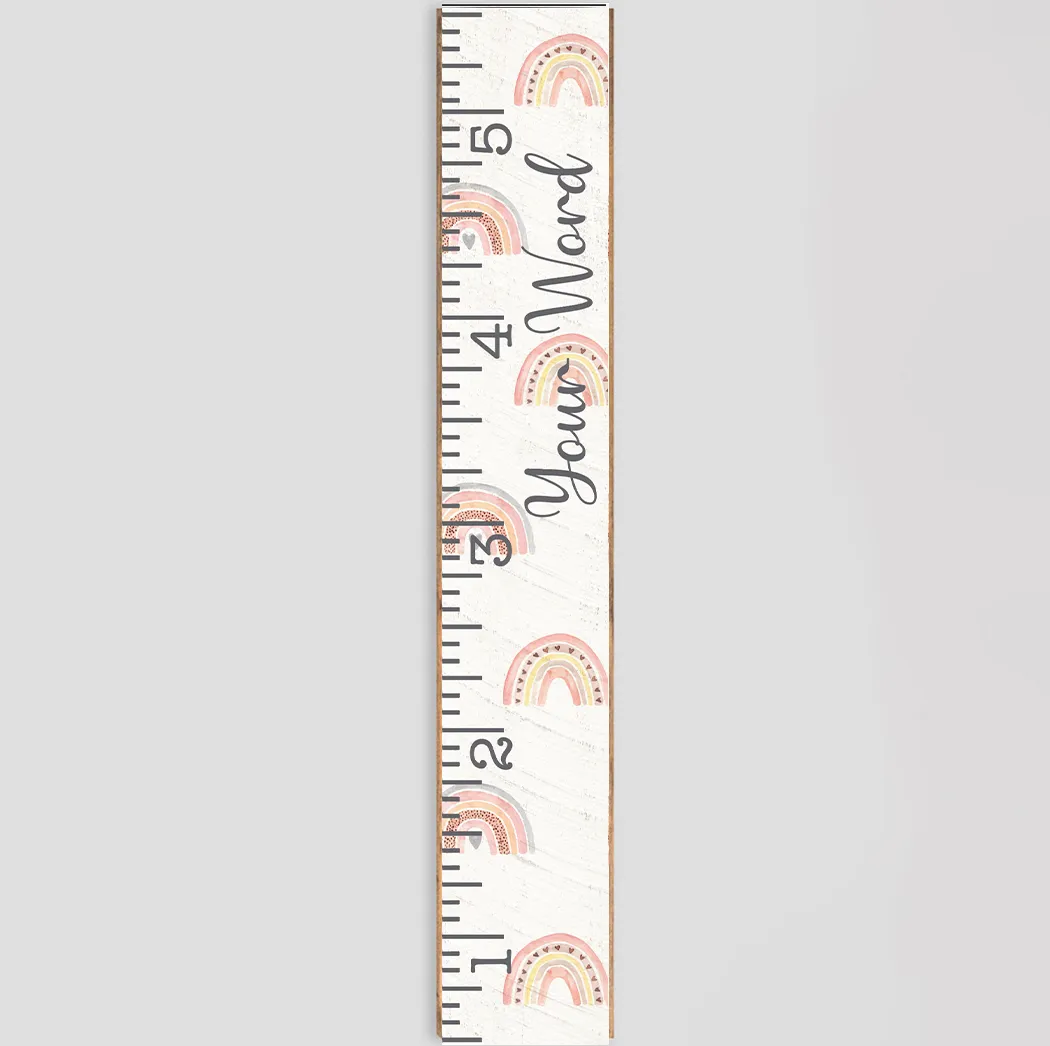 Personalized Rainbow Growth Chart