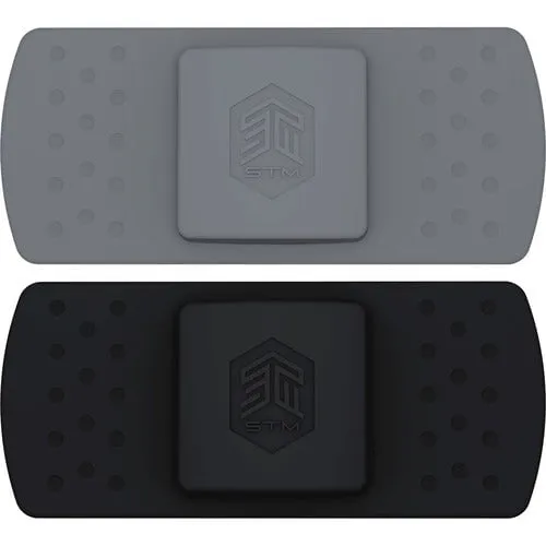 StickAir AirTag Tile Case, 2 Pack, Black, Grey