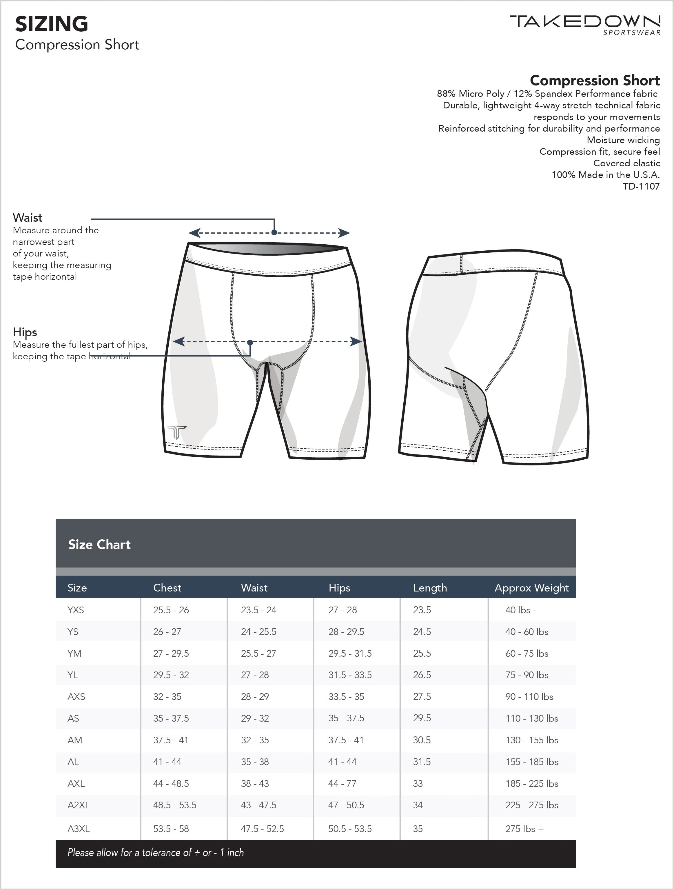 TD-CS-008 360 Custom Compression Shorts